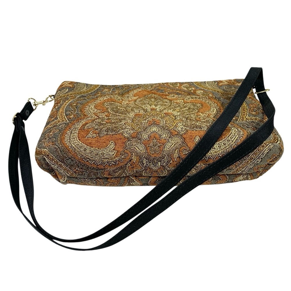 Vintage Danny K. Beverly Hills USA Tapestry Paisley Shoulder Bag - Picture 4 of 12